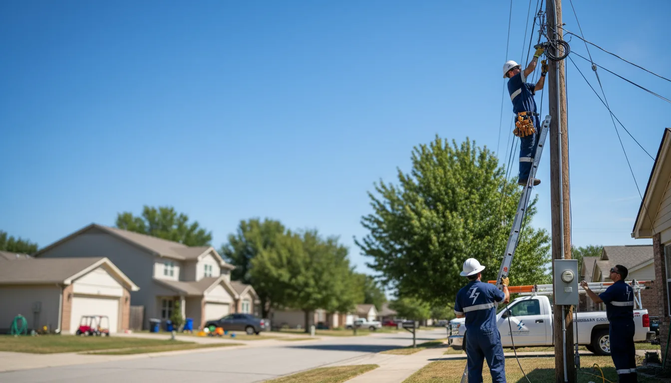 Residential electrician providing installation services in Oakville, CT
